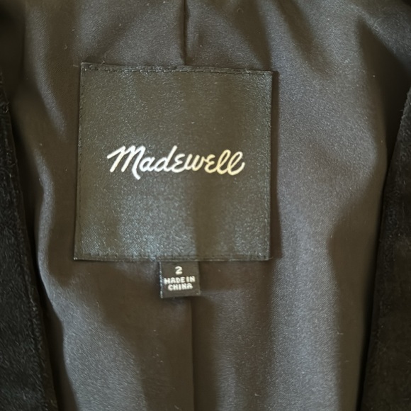 Madewell velvet Black Oversized Blazer. Size 2. Used. Perfect Condition. - Picture 5 of 7